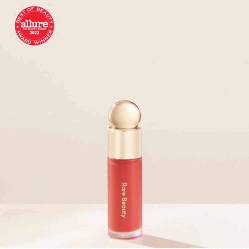 NEW Rare Beauty Soft Pinch Liquid Blush in Joy - muted peach (dewy)